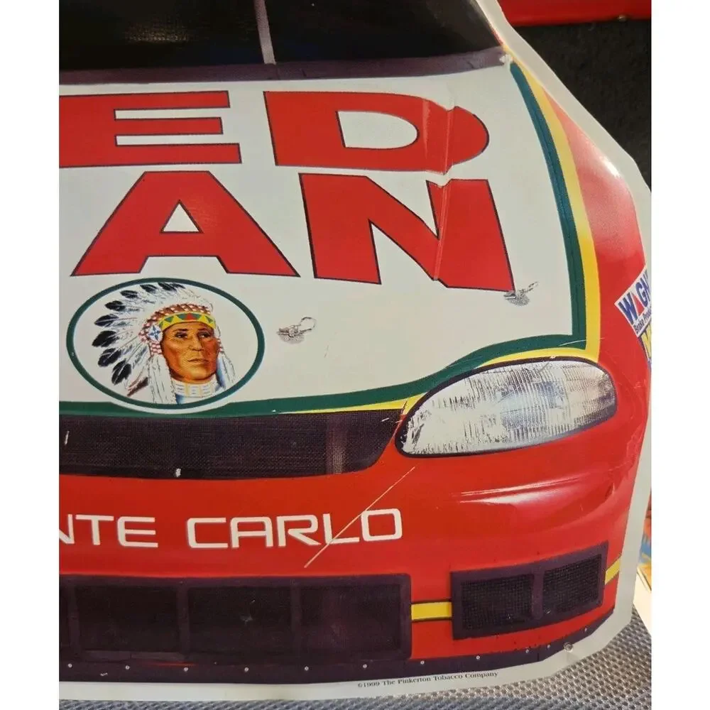 Vtg RED MAN Nascar Sign Tobacco Advertising Tin #99 MonteCarlo 1999 Kevin Lepage